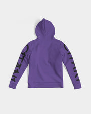 Black on Purple Kawaii Softy Women's Hoodie