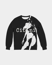 Citani Body Ink Black Men's Classic French Terry Crewneck Pullover